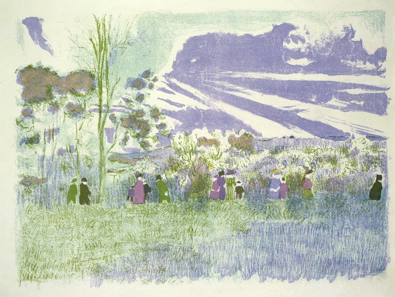 Over de velden, 1898-1899 door Edouard Vuillard