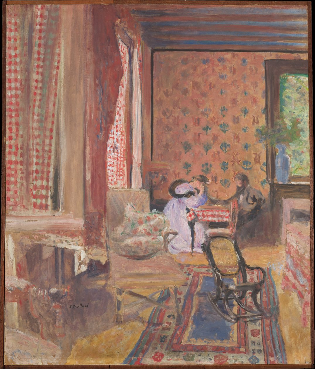 Beim Brettspiel door Edouard Vuillard
