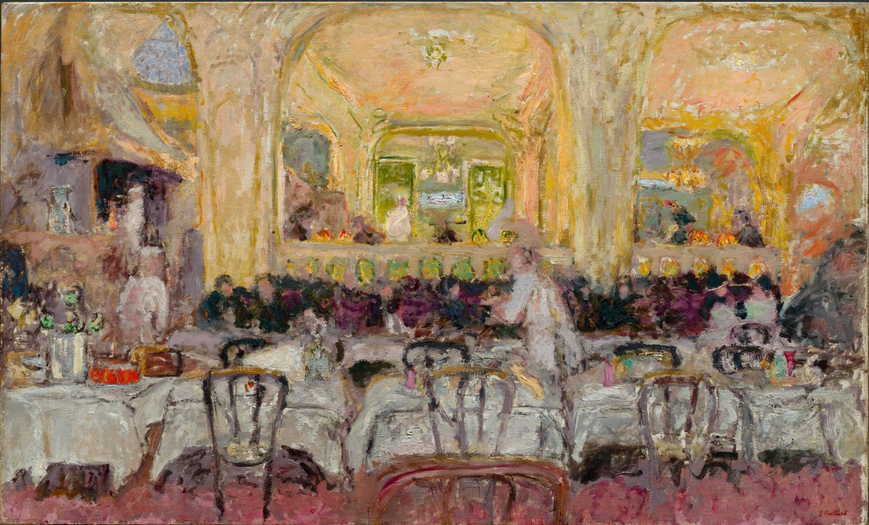 Café Wepler door Edouard Vuillard