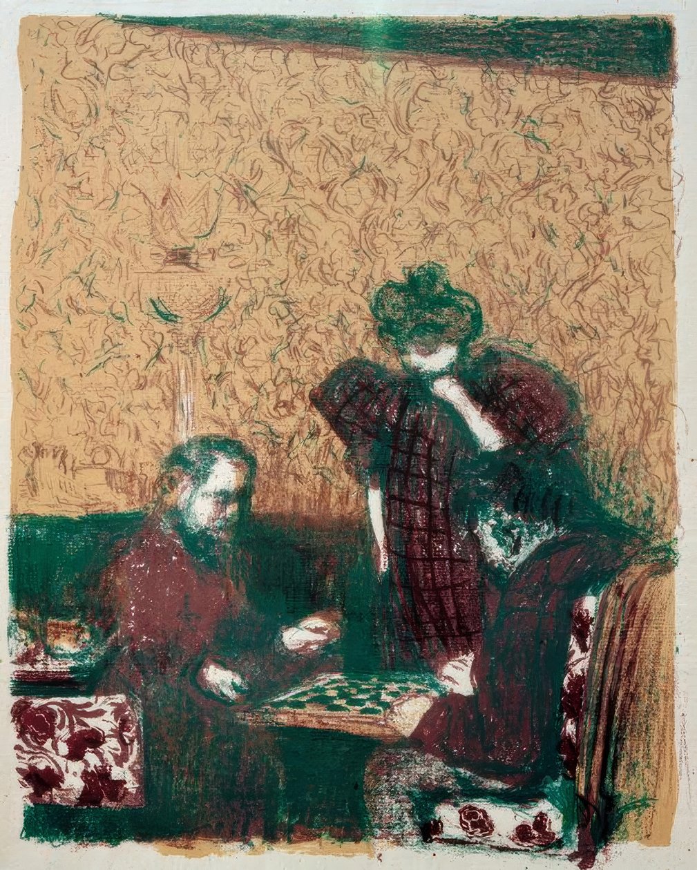 Het damespartijtje door Edouard Vuillard