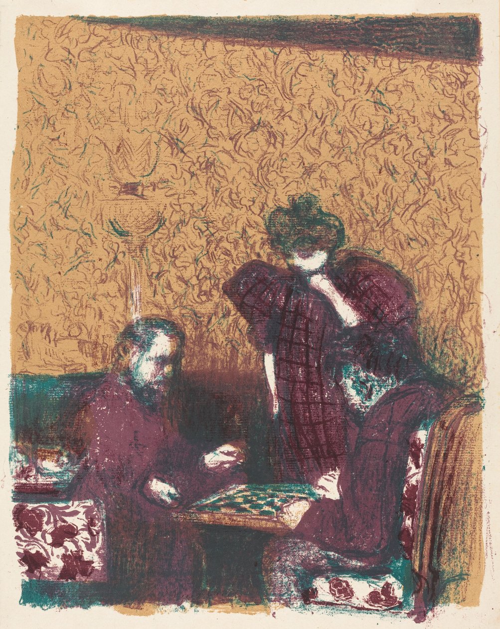 Dame-Spiel door Edouard Vuillard