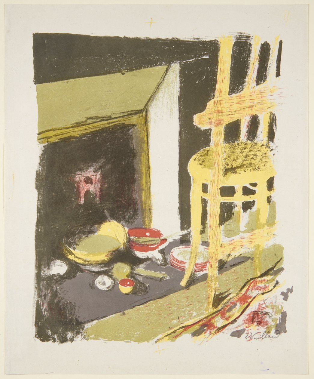 Landschaften und Innenräume: Der Herd door Edouard Vuillard
