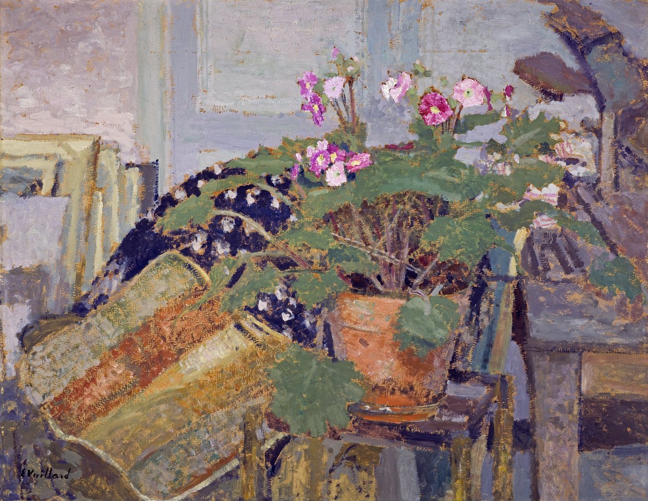De bloemenpot door Edouard Vuillard