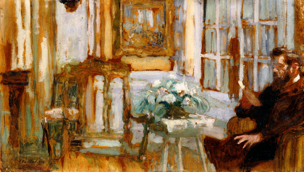 Monsieur Arthur Fontaine in zijn Woonkamer door Edouard Vuillard