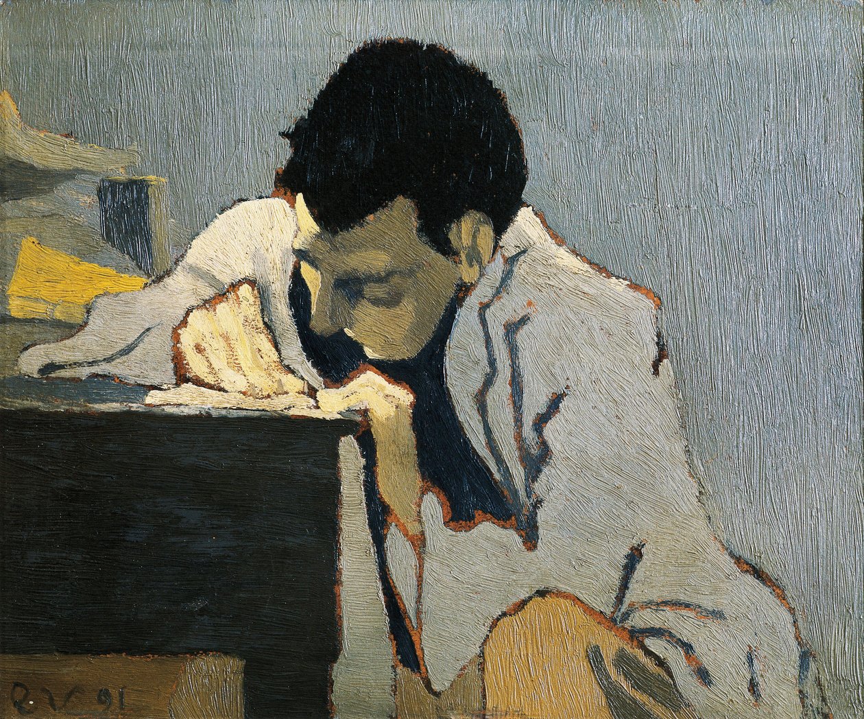 Portret van Aurelien Lugne-Poe door Edouard Vuillard