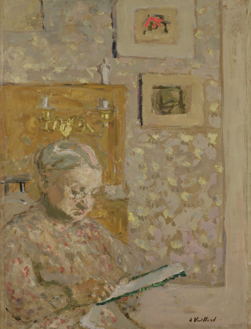 Portret van Madame Vuillard, de Moeder van de Kunstenaar, c.1910 door Edouard Vuillard