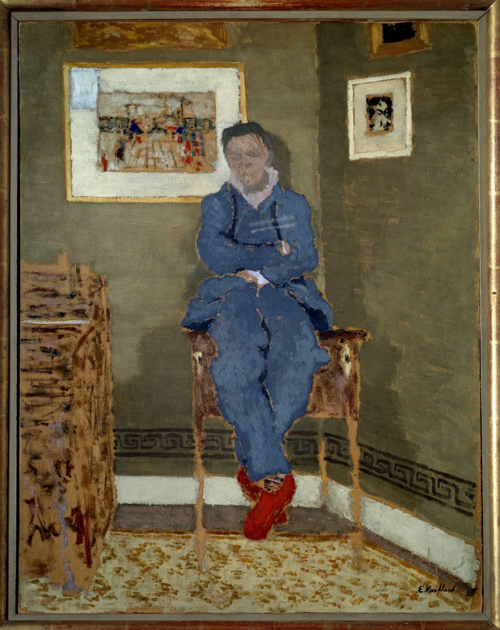Portret van de schilder Felix Vallotton door Edouard Vuillard