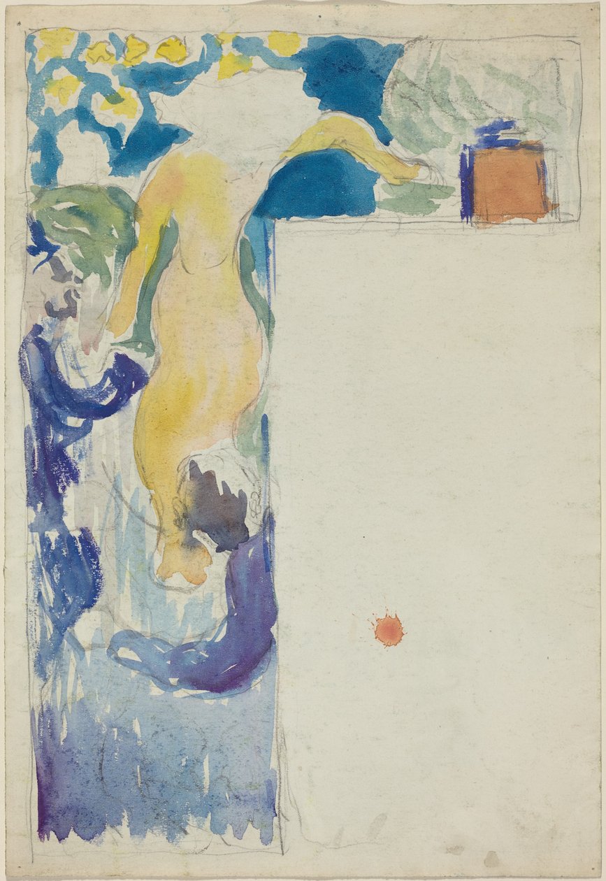 Programmdesign für das Théâtre Libre door Edouard Vuillard