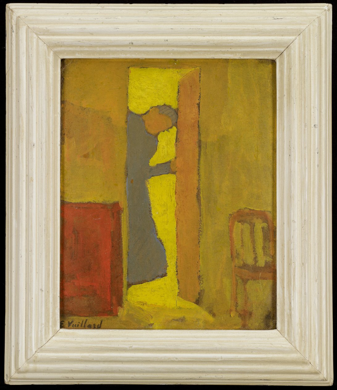 De moeder van de kunstenaar opent een deur, ca. 1891-2 door Edouard Vuillard
