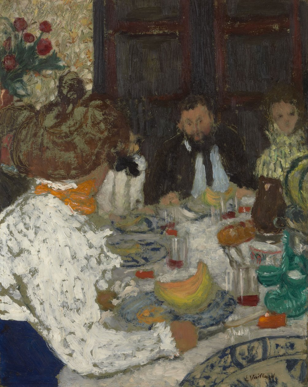 De lunch door Edouard Vuillard