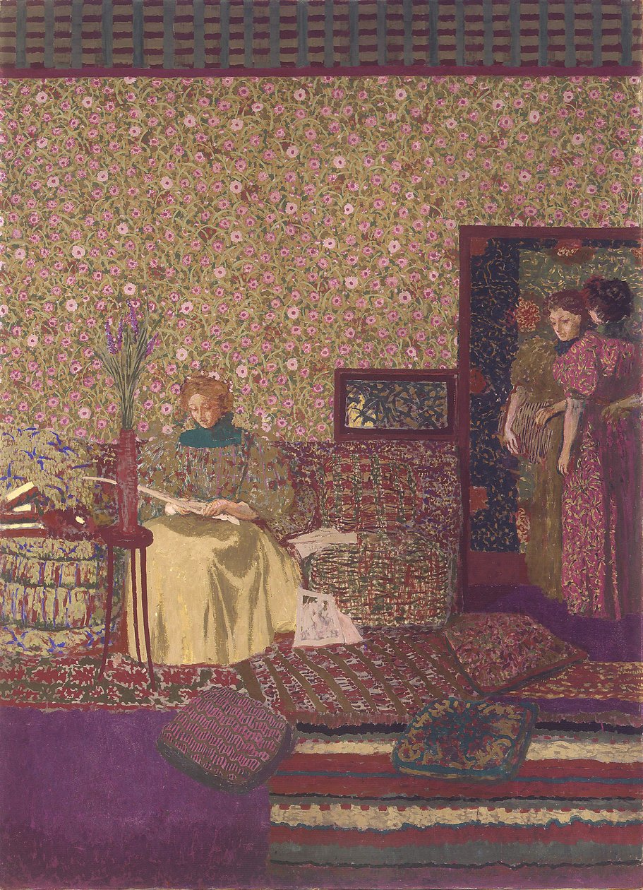De privacy. Decoratie voor de bibliotheek van Dr. Vaquez door Edouard Vuillard