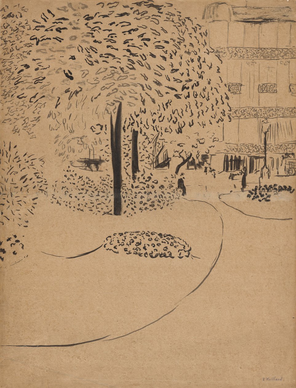 Het plein, 1910 door Edouard Vuillard