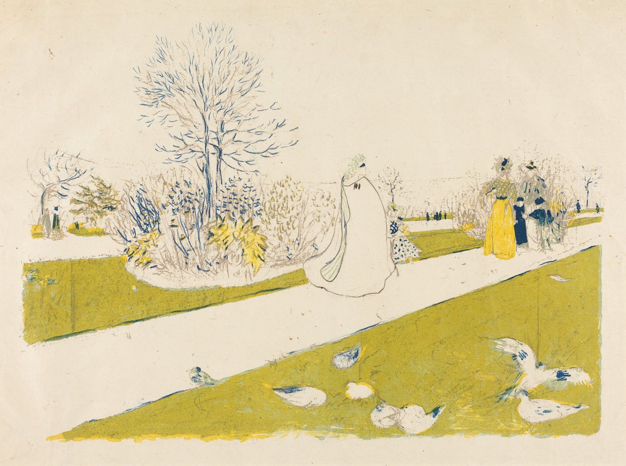 De Tuilerieëntuin door Edouard Vuillard
