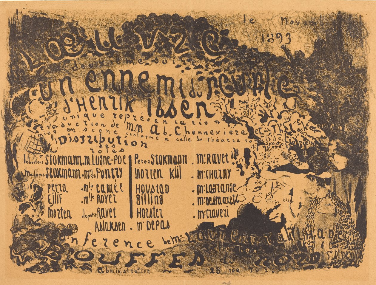 Een vijand van het volk, 1893 door Edouard Vuillard