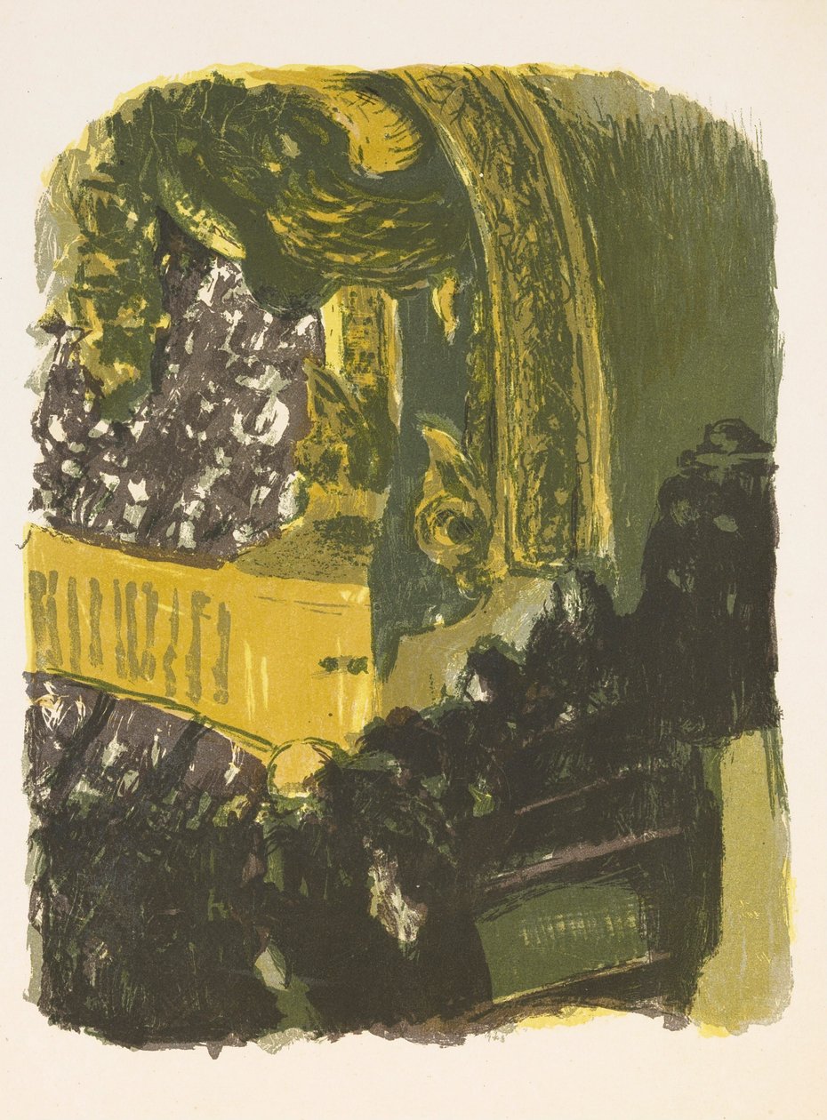 Eine Galerie im Gymnasium door Edouard Vuillard