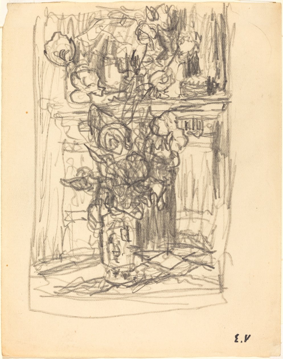 Vaas met Bloemen, 1900-1901 door Edouard Vuillard