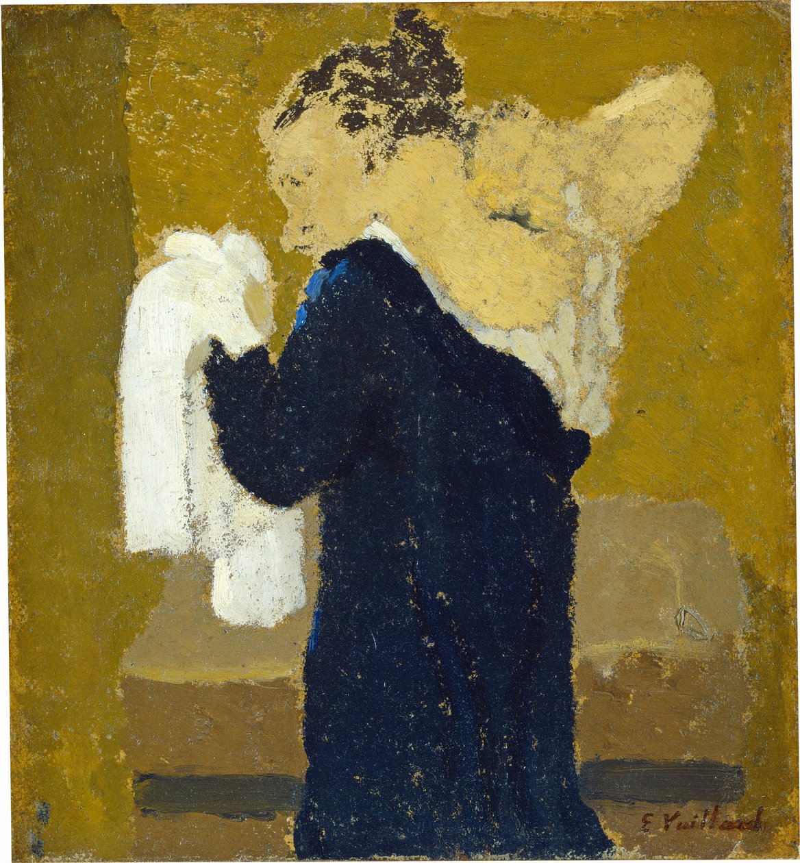 Frau bei ihrer Toilette door Edouard Vuillard