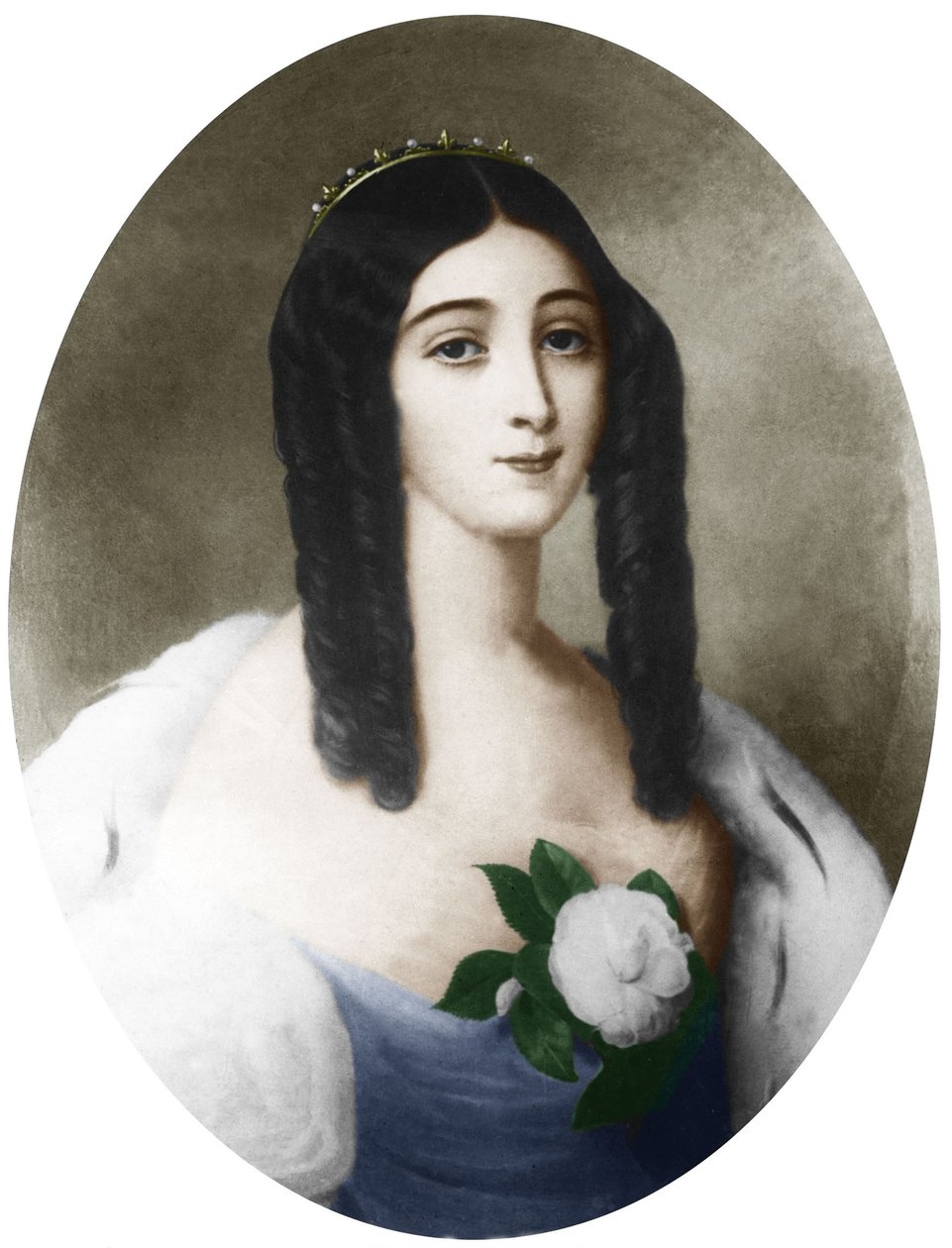 Marie Duplessis door Édouard after Viénot