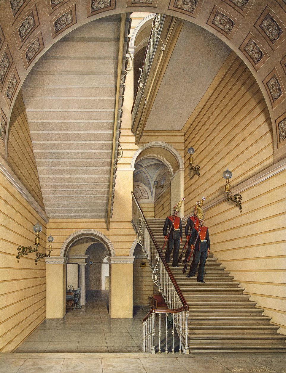 Interieurs van het Winterpaleis door Eduard Hau