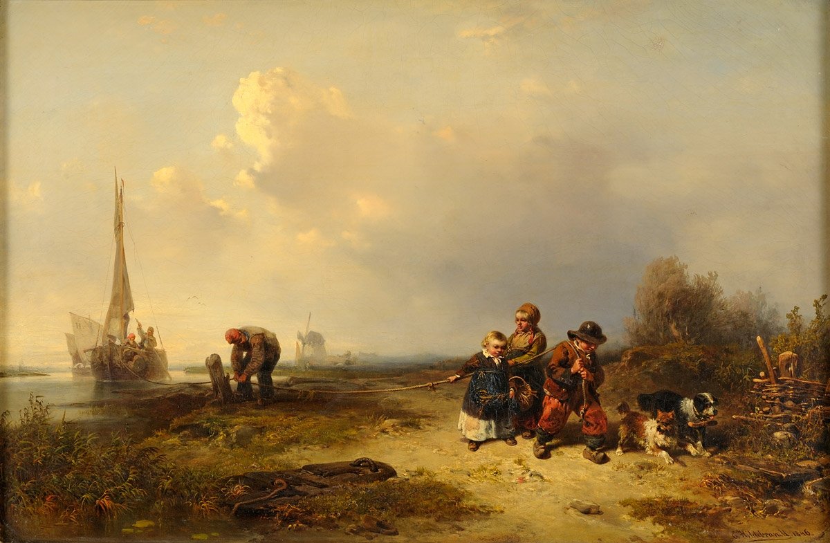 De kleine torens door Eduard Hildebrandt