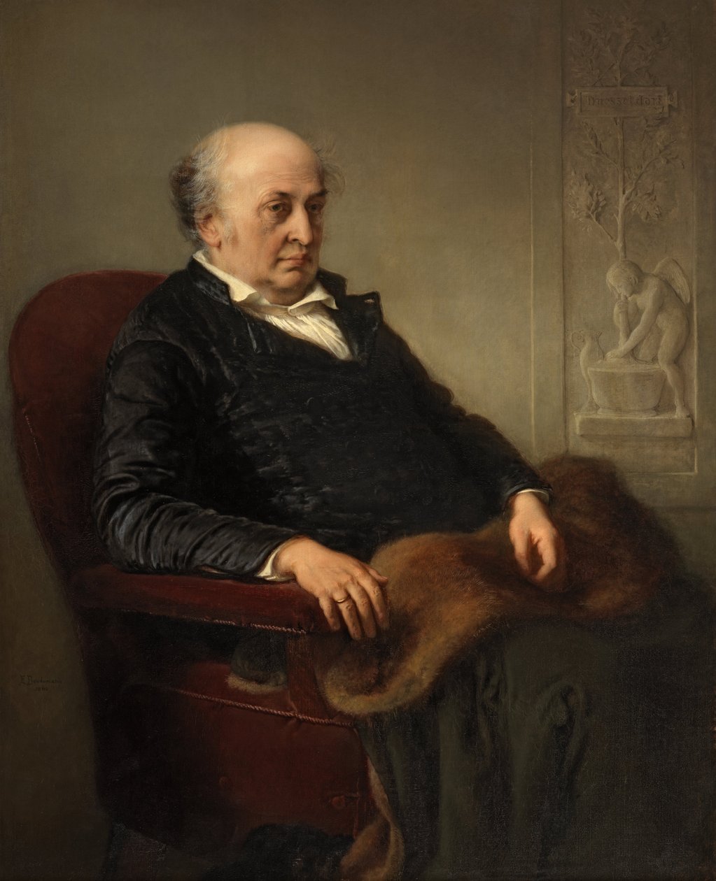 Duits: Der Maler Wilhelm von Schadow De schilder De schilder Wilhelm von Schadow door Eduard Bendemann