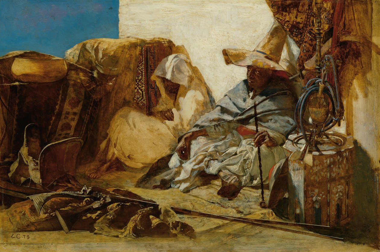 Oosterse tapijthandelaar door Eduard Charlemont