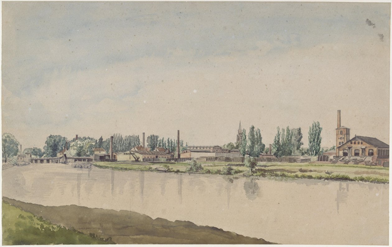 De Borsig-fabrieken in Moabit door Eduard Gaertner