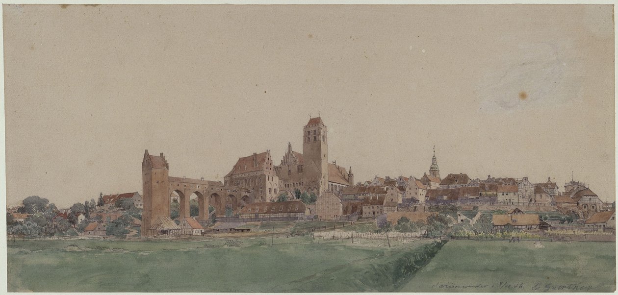Marienwerder door Eduard Gaertner