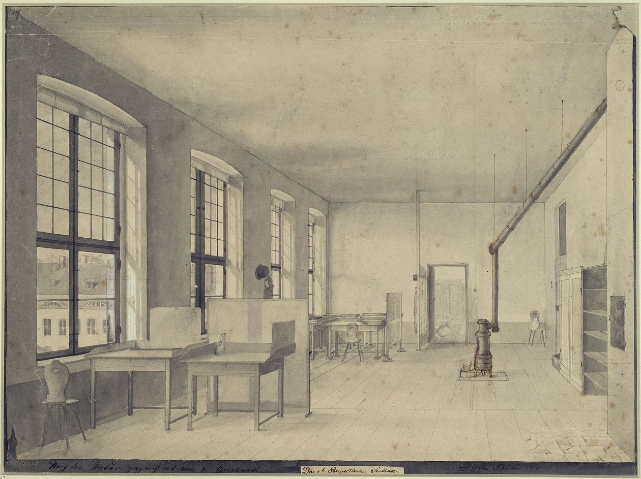 Tekenzaal door Eduard Gaertner