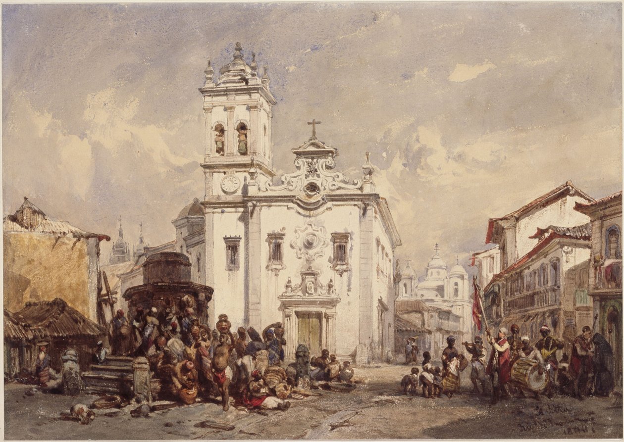 Sint-Ritakerk, Rio de Janeiro door Eduard Hildebrandt