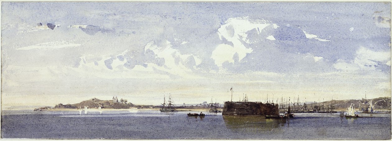 Panorama van Bahia door Eduard Hildebrandt