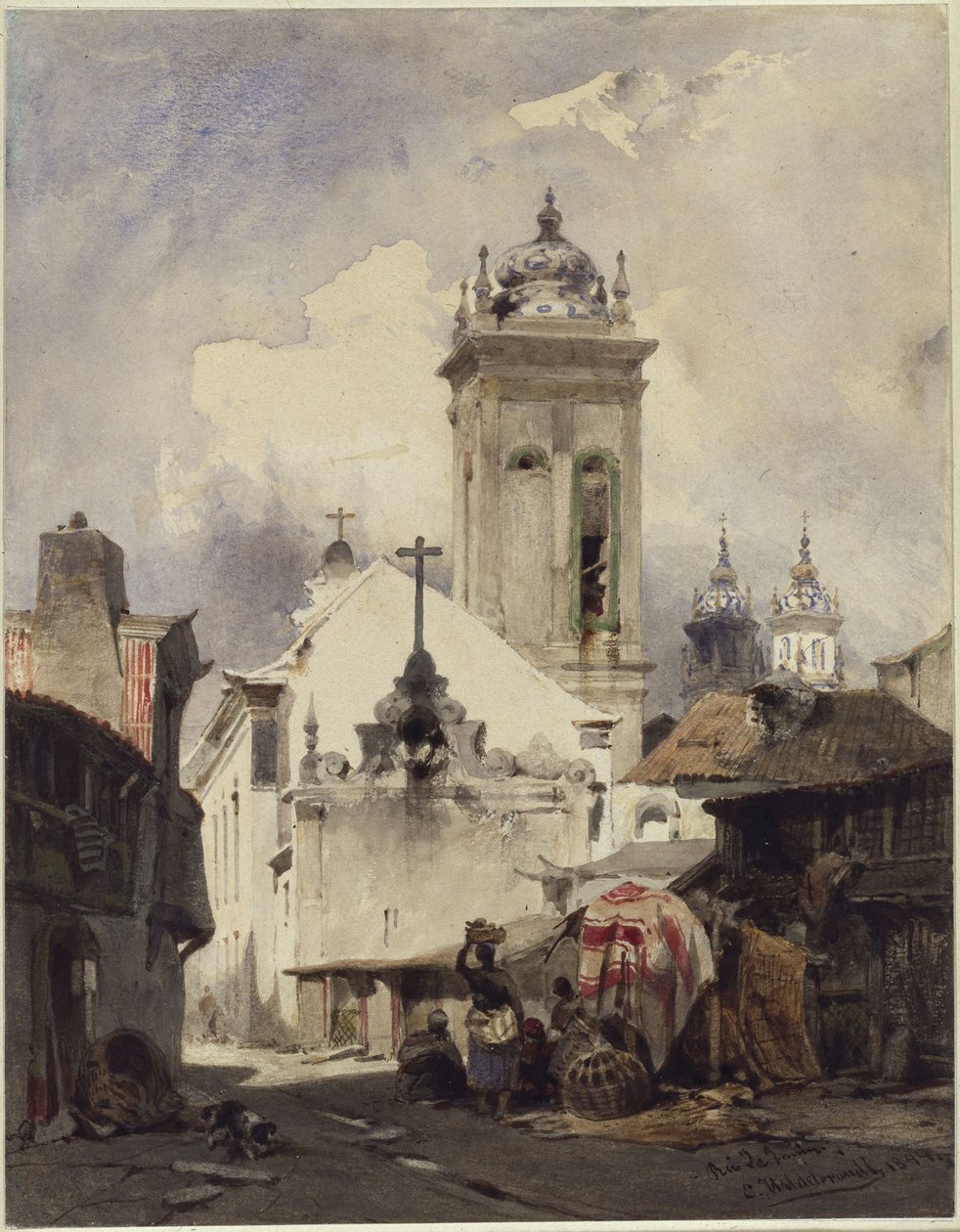 Rio de Janeiro, kerk Santa Rita door Eduard Hildebrandt