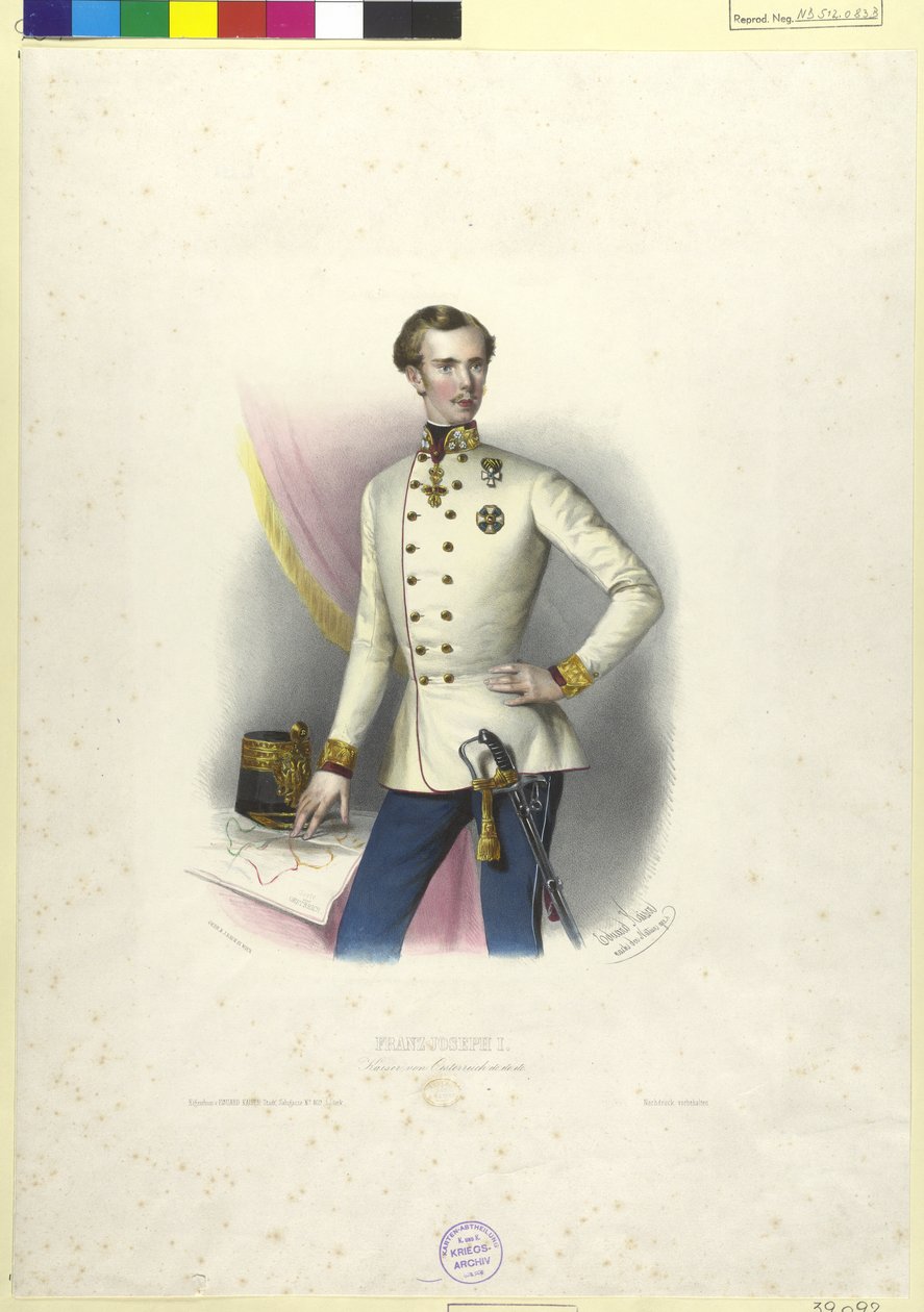 Keizer van Oostenrijk Franz Joseph I door Eduard Kaiser