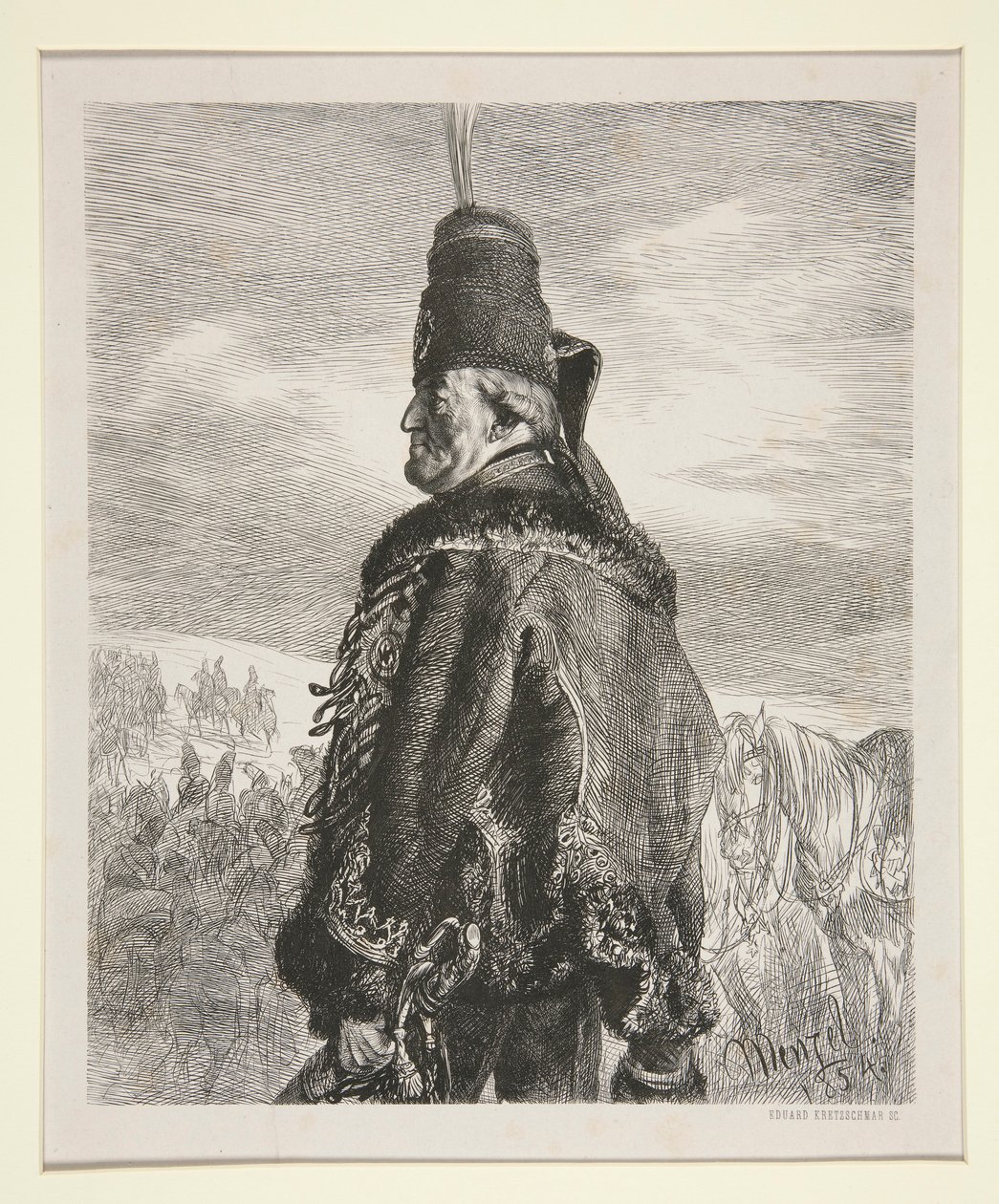Portret van Belling door Eduard Kretzschmar