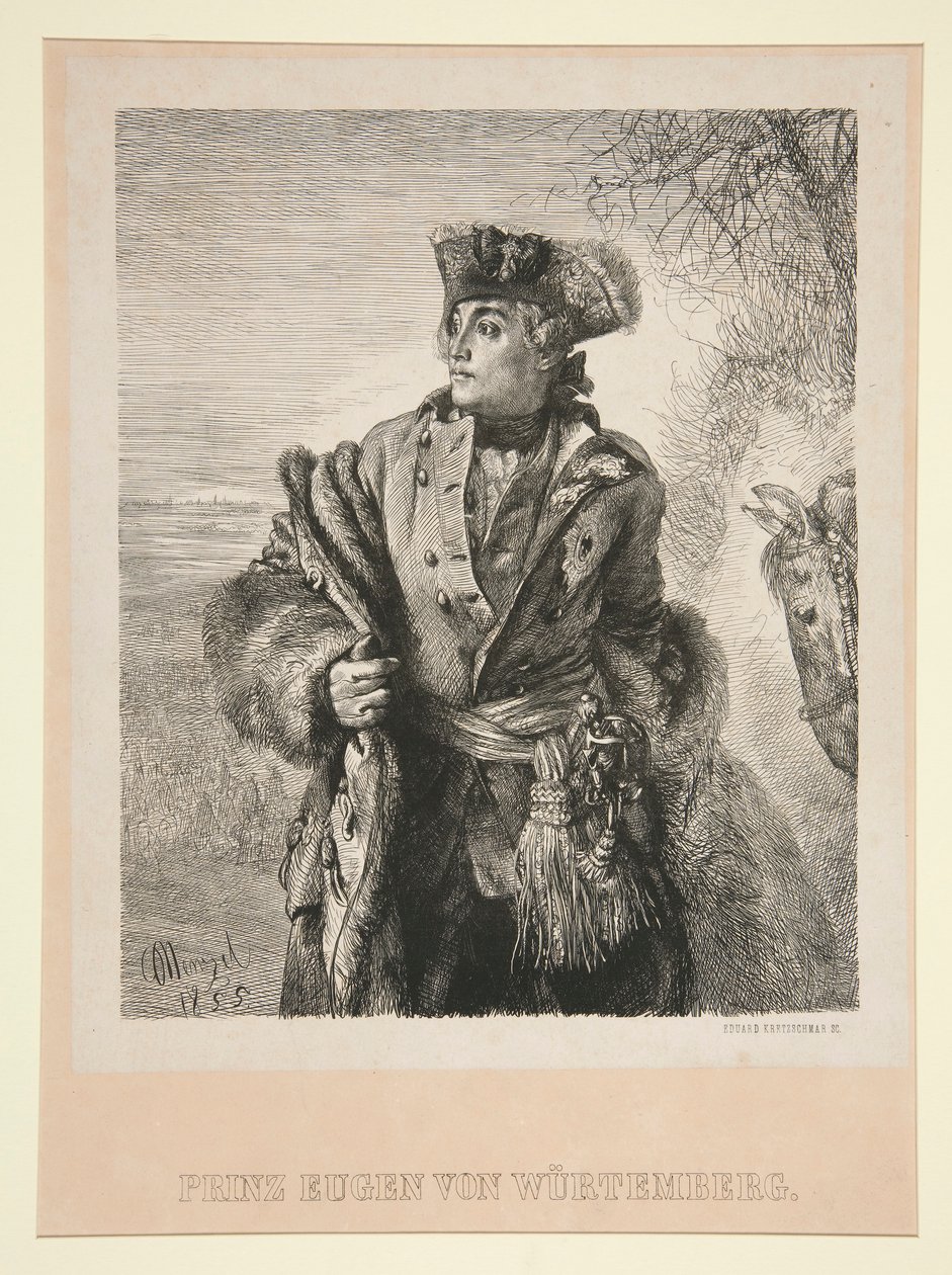 Portret van Prins Eugen von Wurtemberg door Eduard Kretzschmar