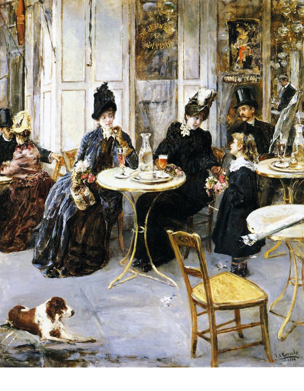 Het bloemenmeisje, 1886 door Eduardo Leon Garrido