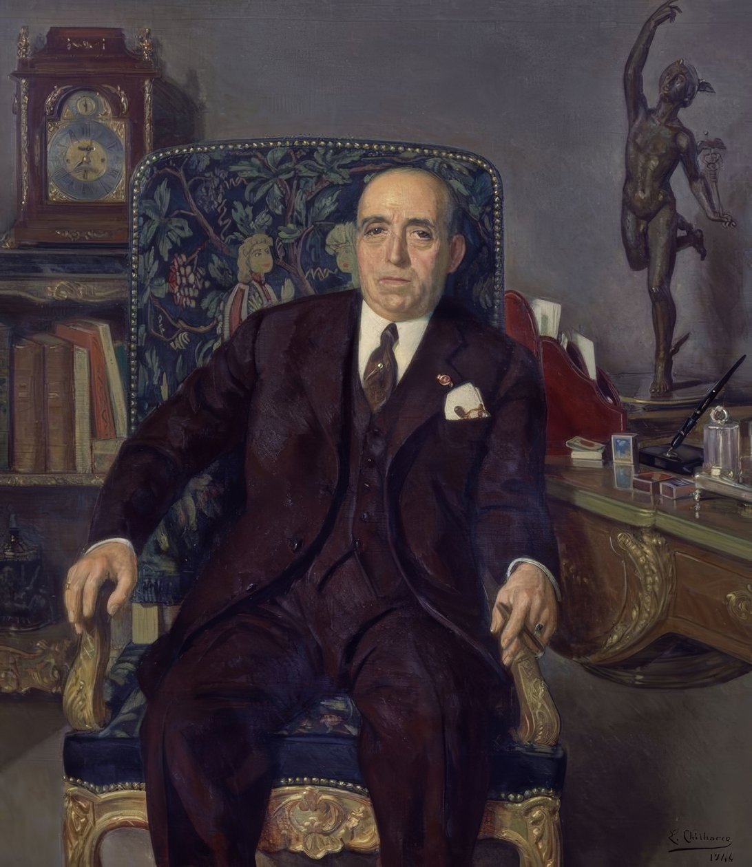Portret van Ildefonso Fierro door Eduardo Chicharro y Agüera