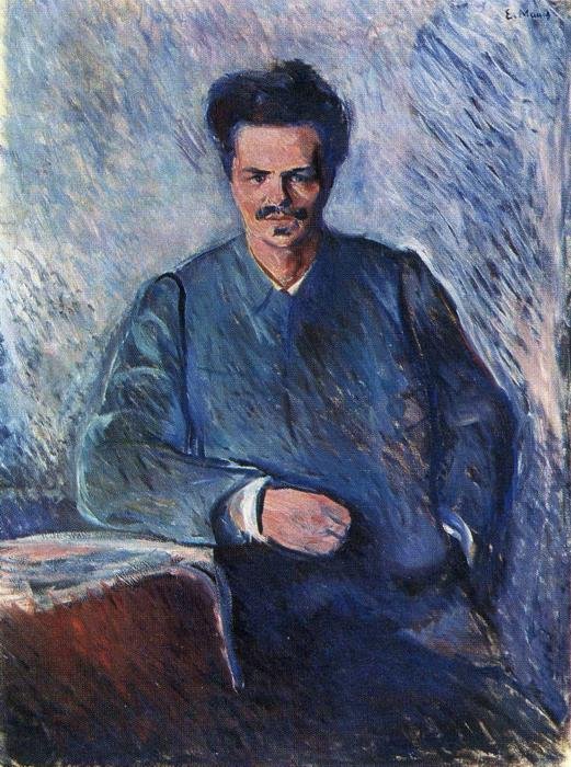 Portret van August Strindberg door Edvard Munch