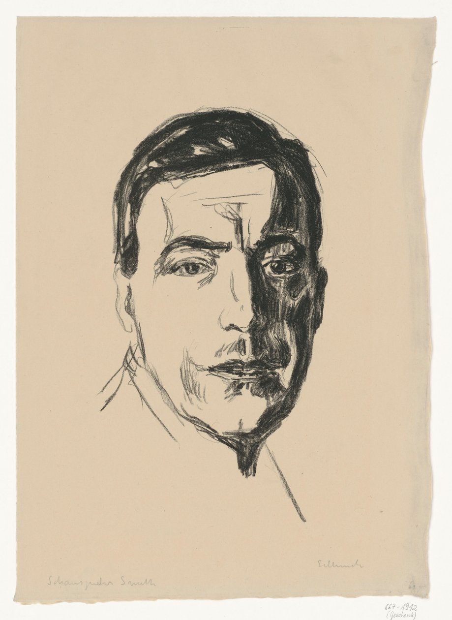 Albrecht Schmidt (smid) door Edvard Munch