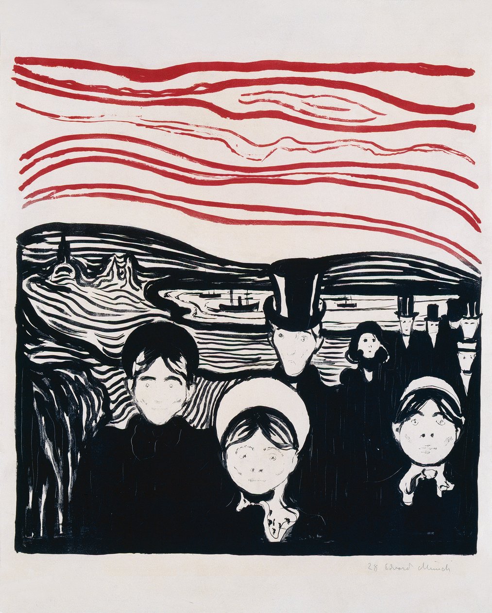 gevoel van angst door Edvard Munch