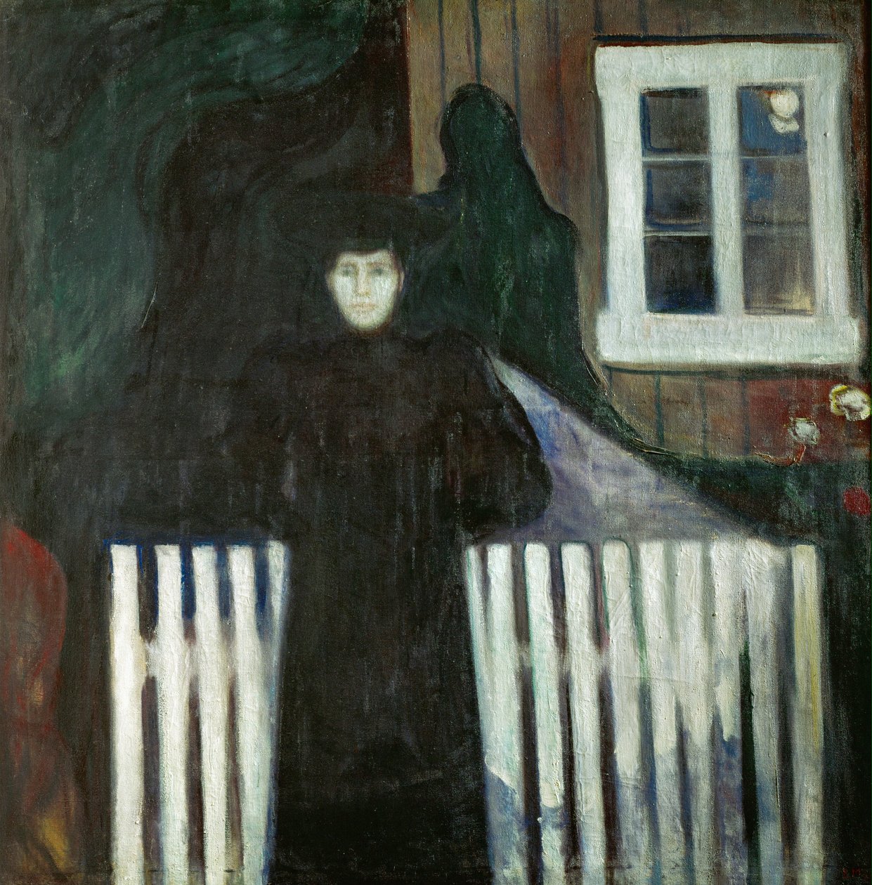 Angst (olieverf op doek) door Edvard Munch