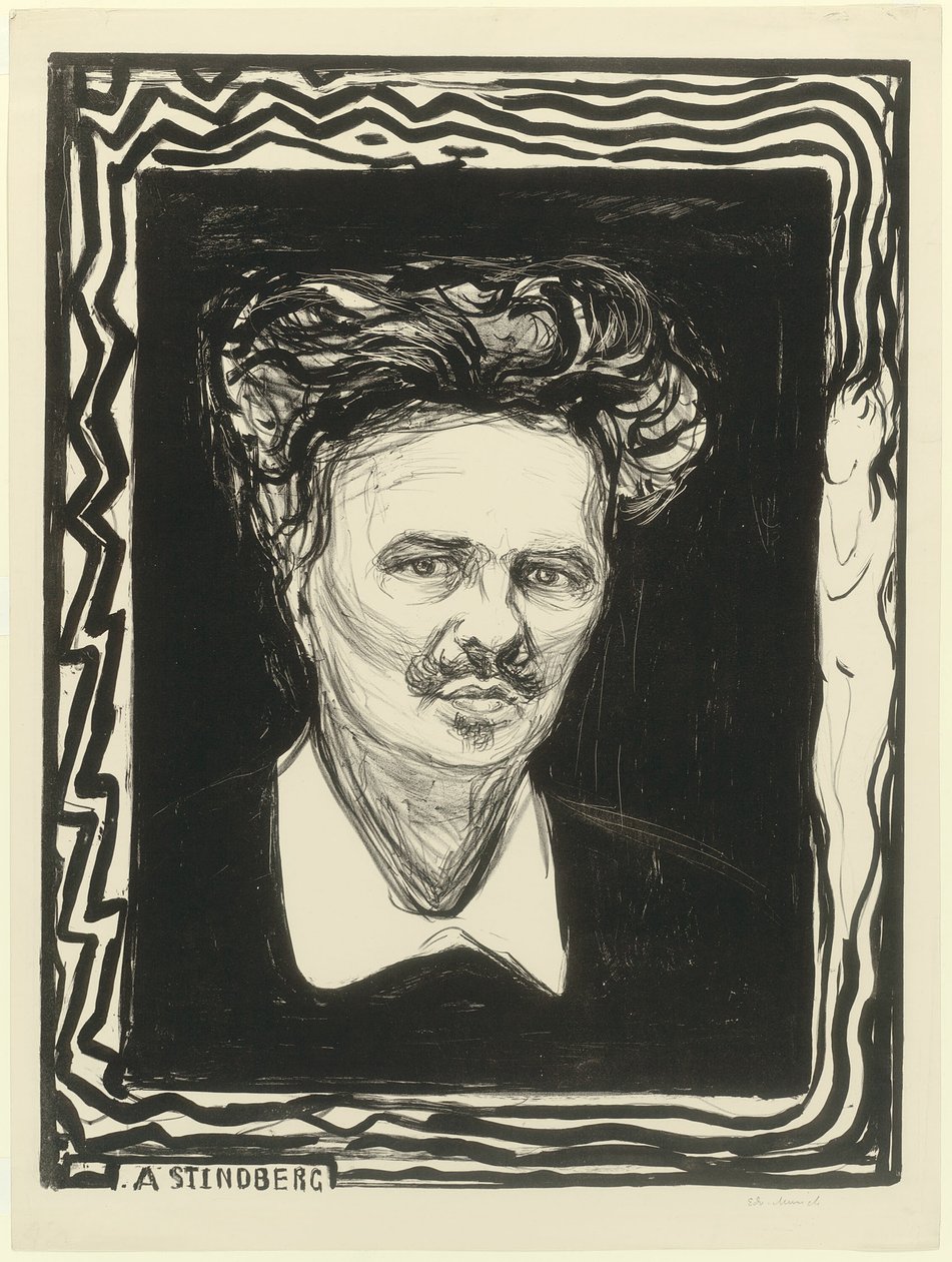 August Strindberg door Edvard Munch