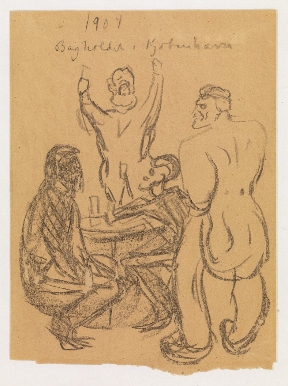 De hinderlaag in Kopenhagen door Edvard Munch