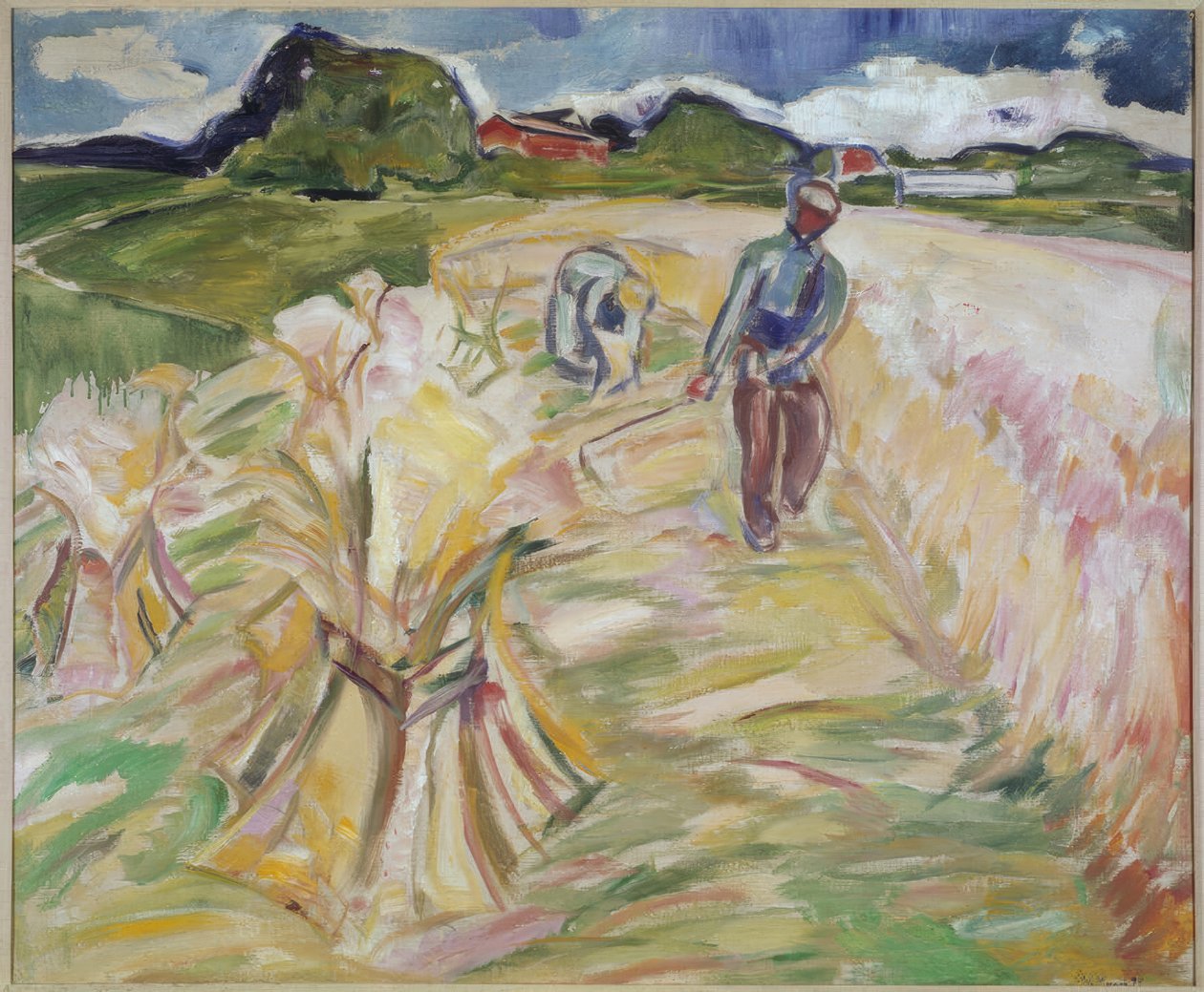 Het tarweveld door Edvard Munch