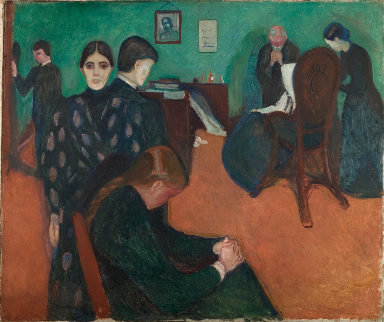 Dood in de ziekenkamer door Edvard Munch
