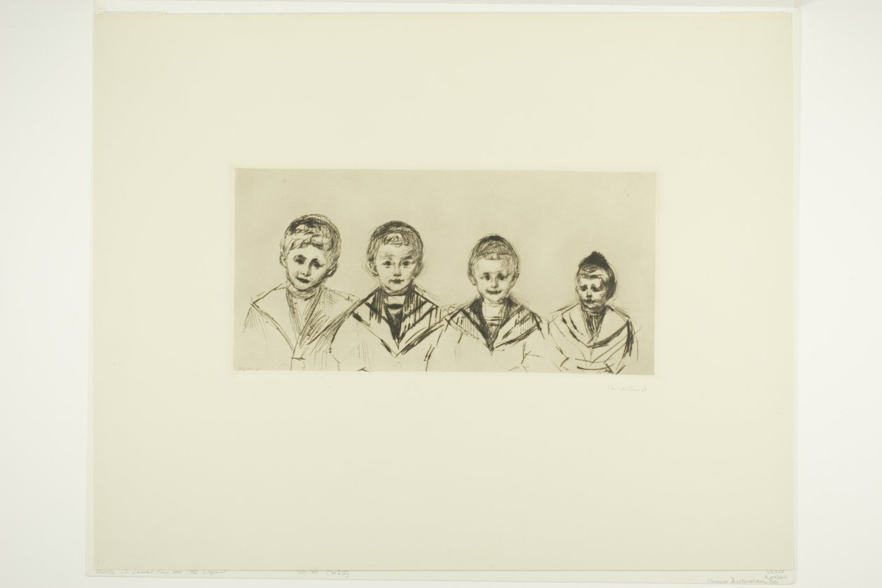 De vier zonen van Dr. Linde door Edvard Munch
