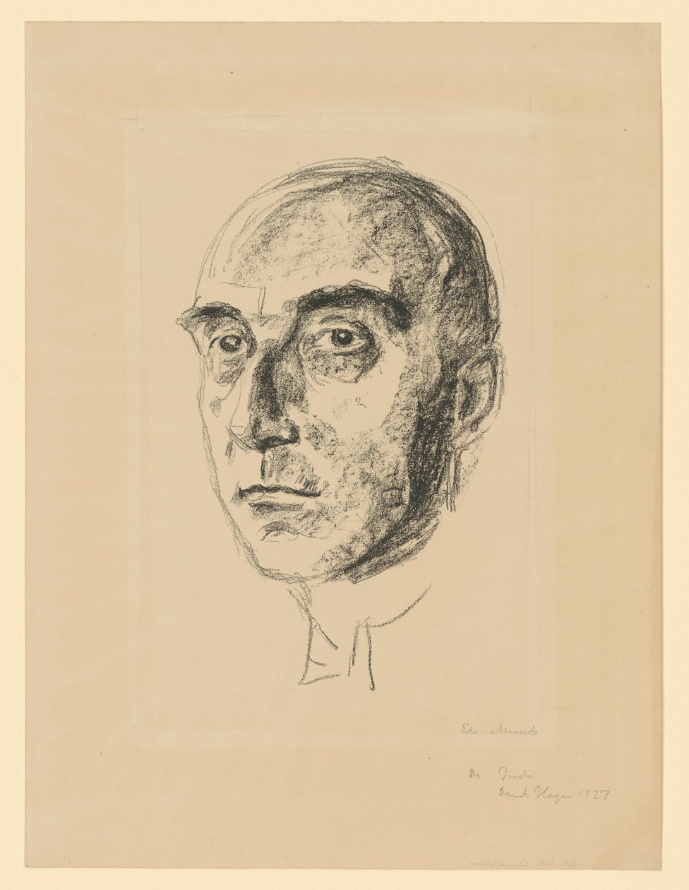 Dr. Ludwig Justi door Edvard Munch