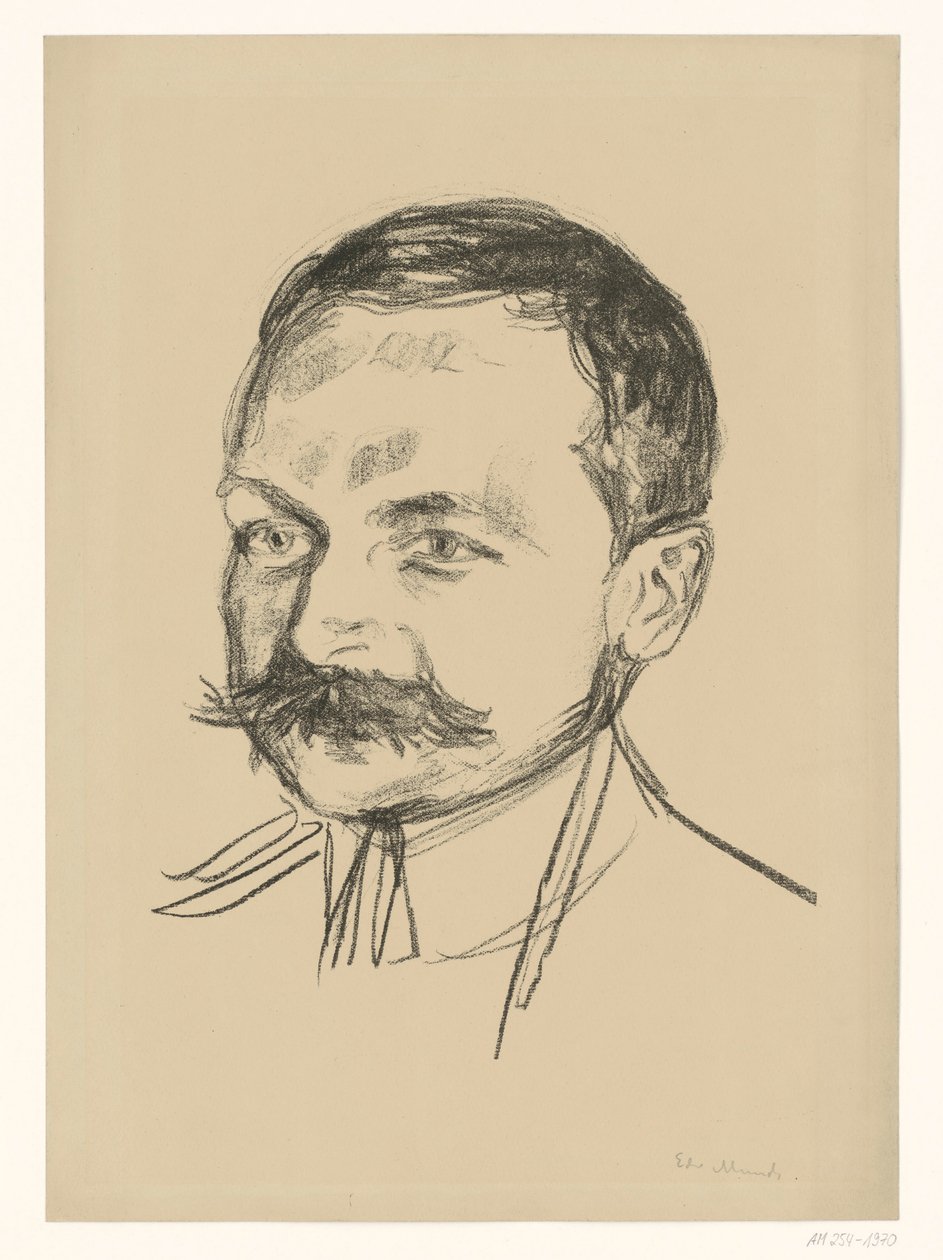Dr. Wilhelm Wartmann door Edvard Munch