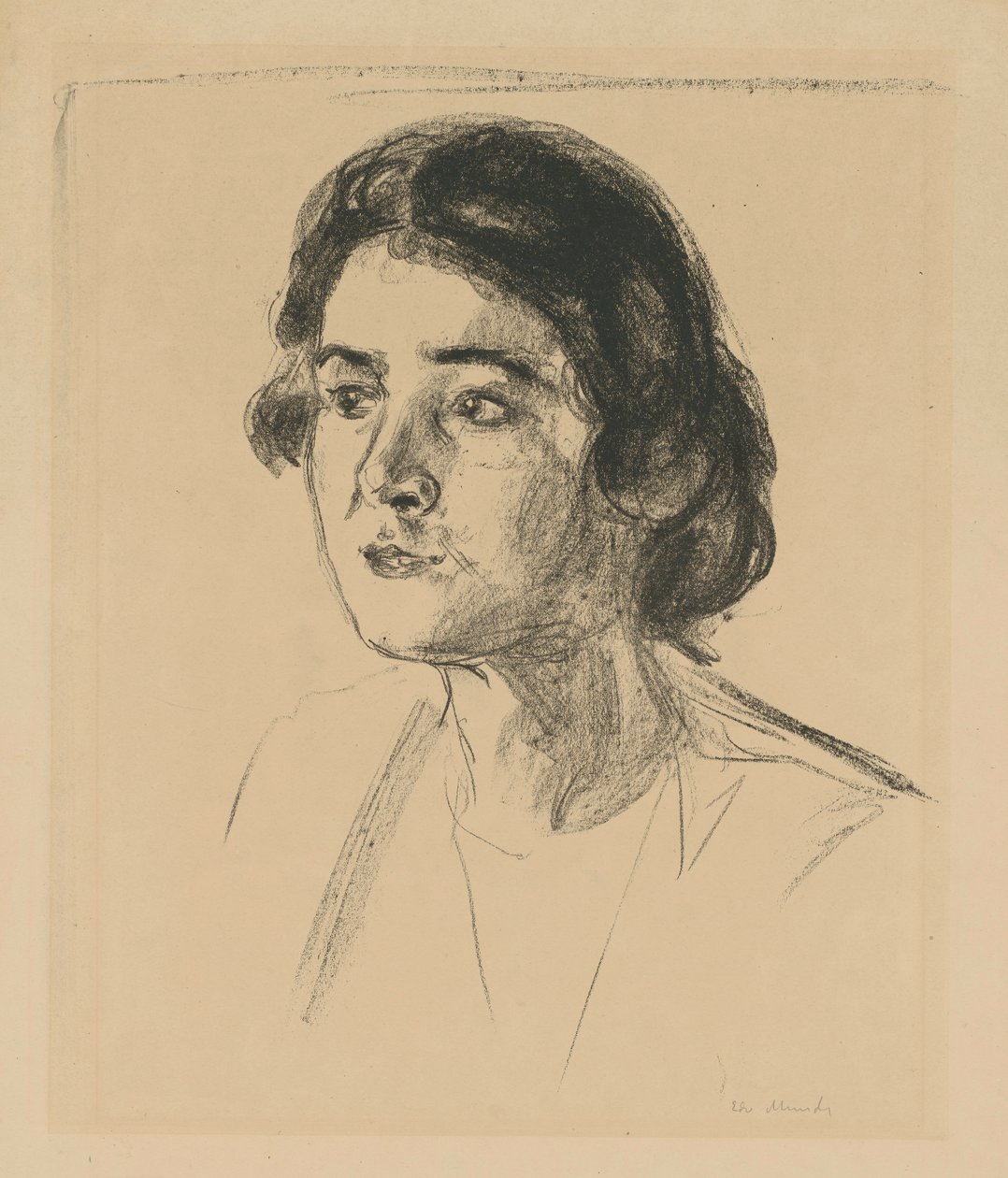 Mevrouw Wedel II door Edvard Munch