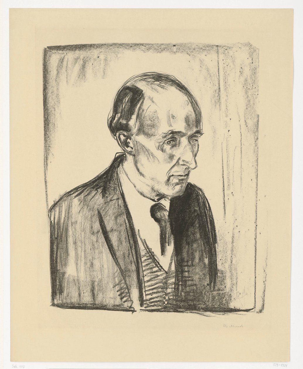Frederick Delius door Edvard Munch